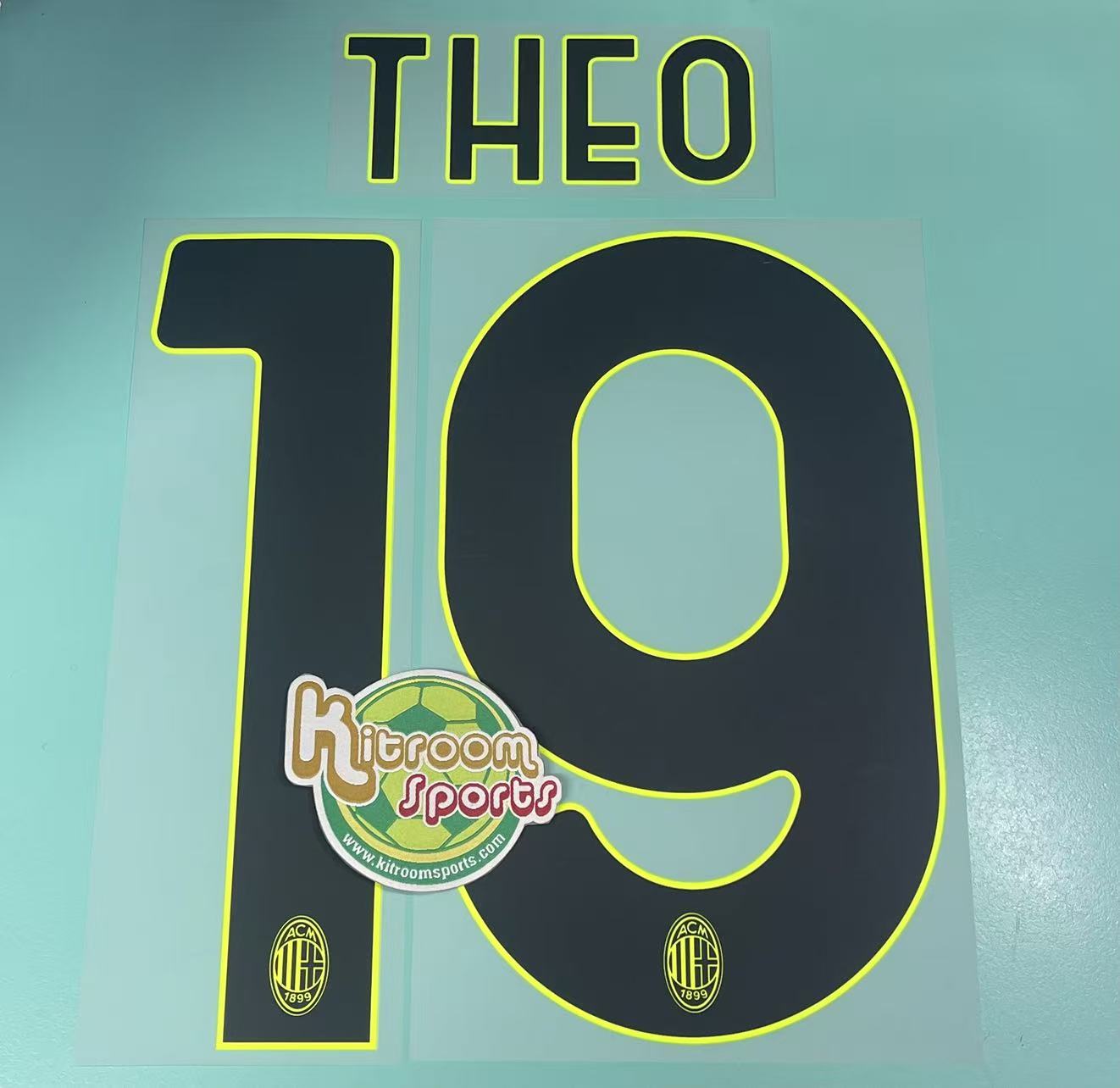 2022-23 AC Milan 3RD Nameset #19 THEO
