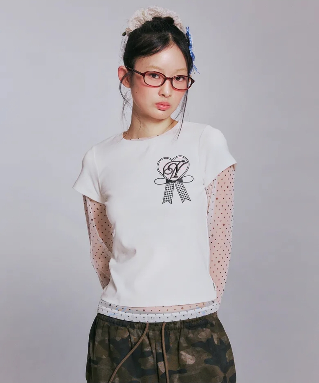 《換乘戀愛4♡敏京著用款》YOUHEE Rosette Tee