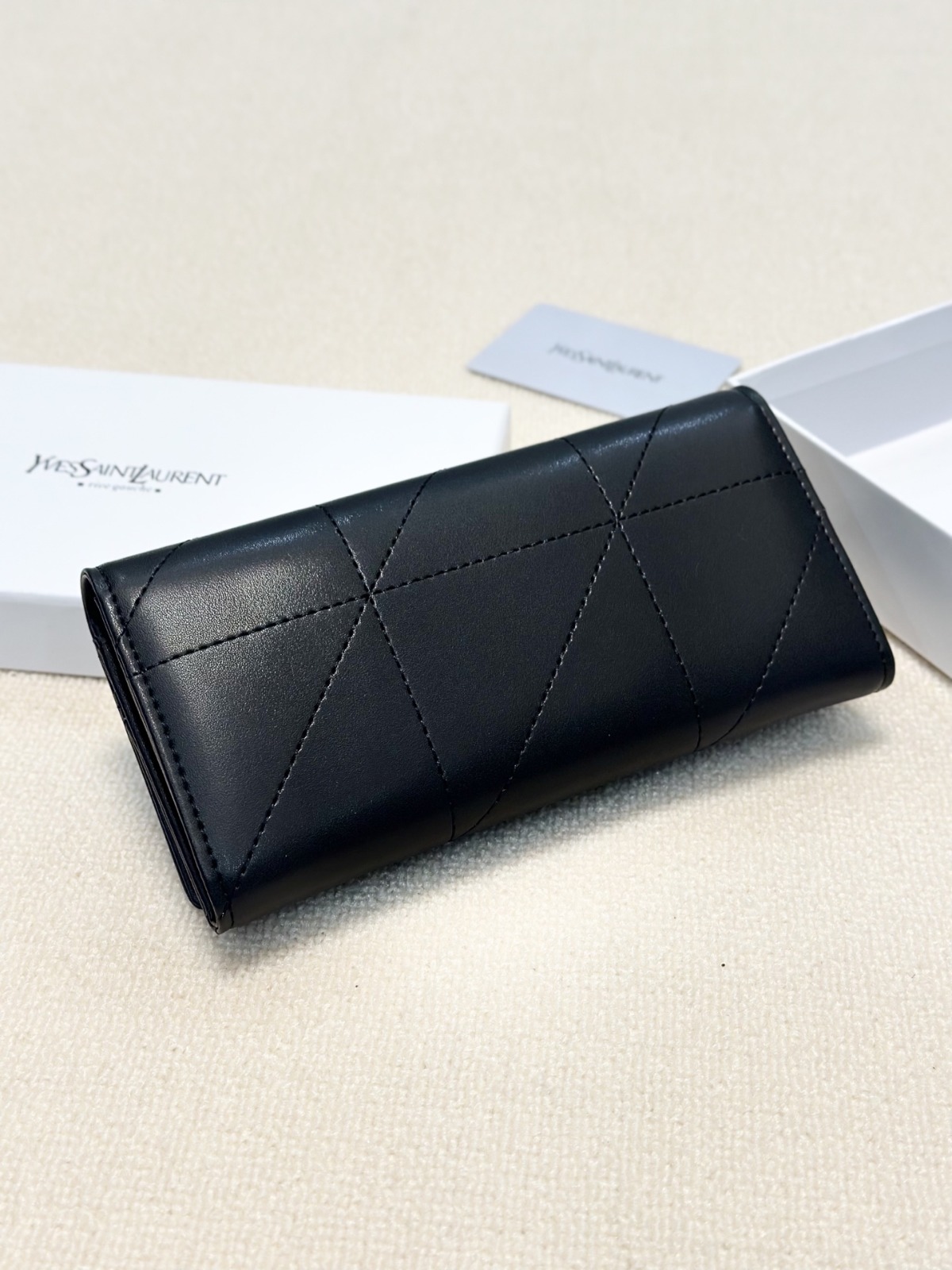 YSL 長版真皮銀包 禮盒裝