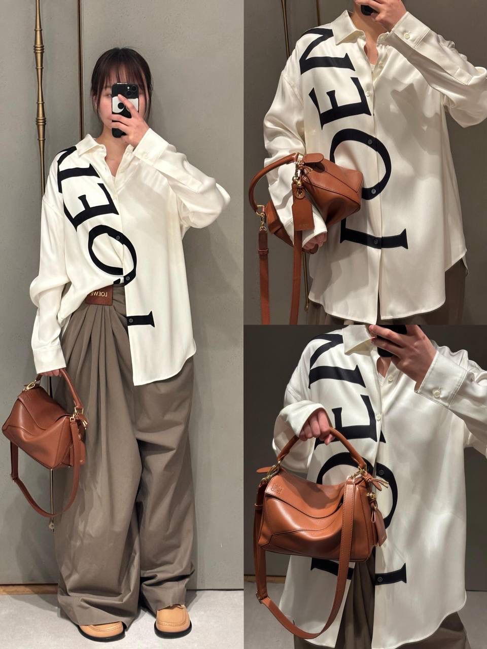 【十周年限定款🆚经典款】 👉🏻区别1️⃣：里外全羊皮，侧面增加可拆卸标牌挂饰以及气球骰子，内里更换为金标（如图1️⃣2️⃣3️⃣4️⃣） 👉🏻区别2️⃣：底部增加脚钉保护整个包包，以前只有中号以上才有（如图5️⃣） 👉🏻区别3️⃣：铰链式拉链头，拉牌刻有品牌创建年份以及品牌英文LOGO（如图6️⃣7️⃣） 👉🏻区别4️⃣：肩带调节变更为针扣调节（如图8️⃣）