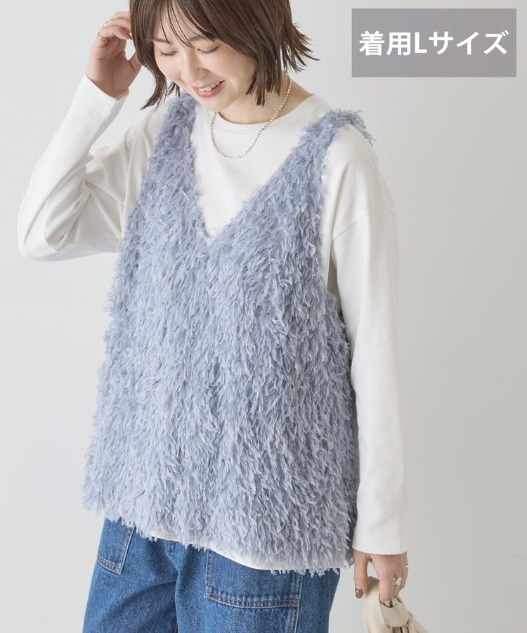 日本預購 V領羽毛背心