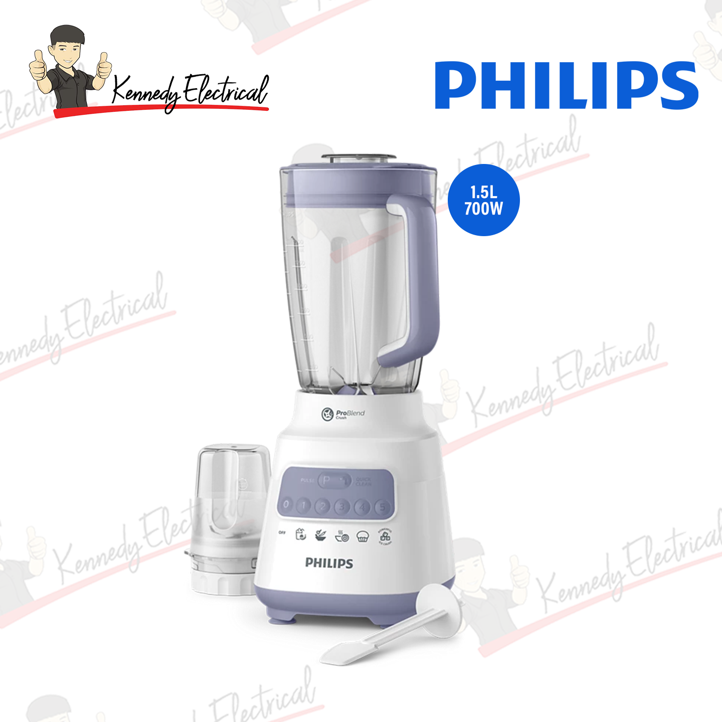 Philips Blender (2 Liters) Blender and Dry Mill Set HR2221/01