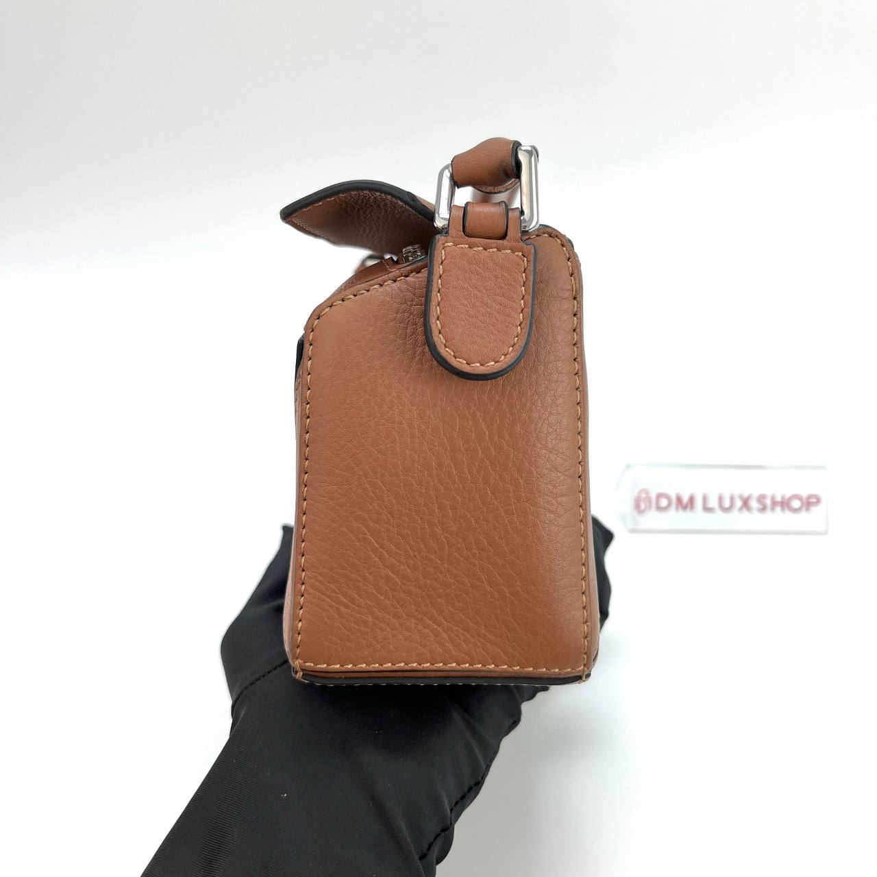 Loewe Brown Mini Puzzle Top Handle Crossbody