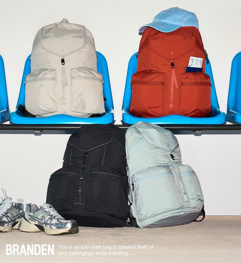  【預訂】韓國直送 Branden|Safe Plus backbag 旅行袋