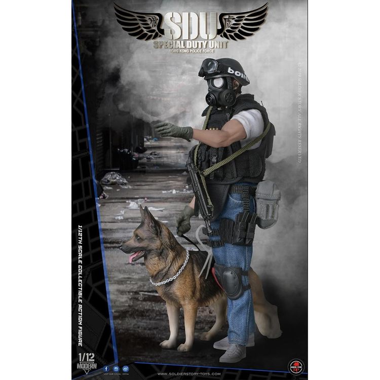 1:12 Scale Soldier Story SSM003 HK SDU K9 Canine Handler