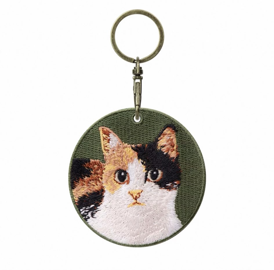 【貓類🐈】雙面刺繡吊飾