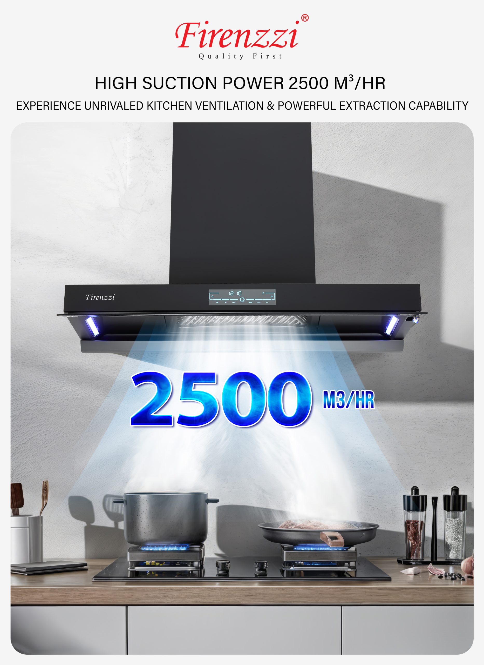 Firenzzi Designer Cooker Hood (FCH-9468 ACX)