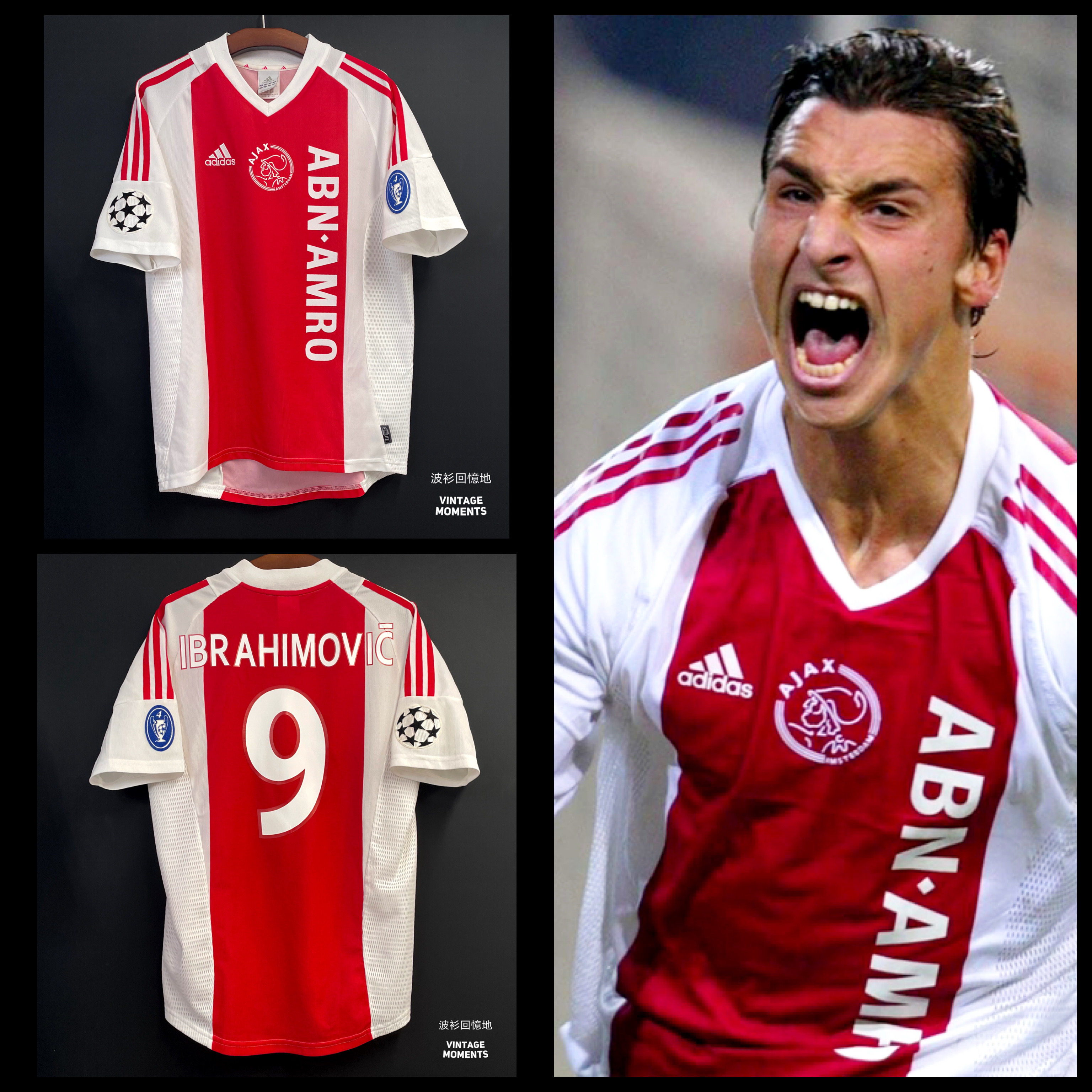 阿積士02/03主場 伊巴謙莫域 AJAX HOME SHIRT IBRAHIMOVIC 