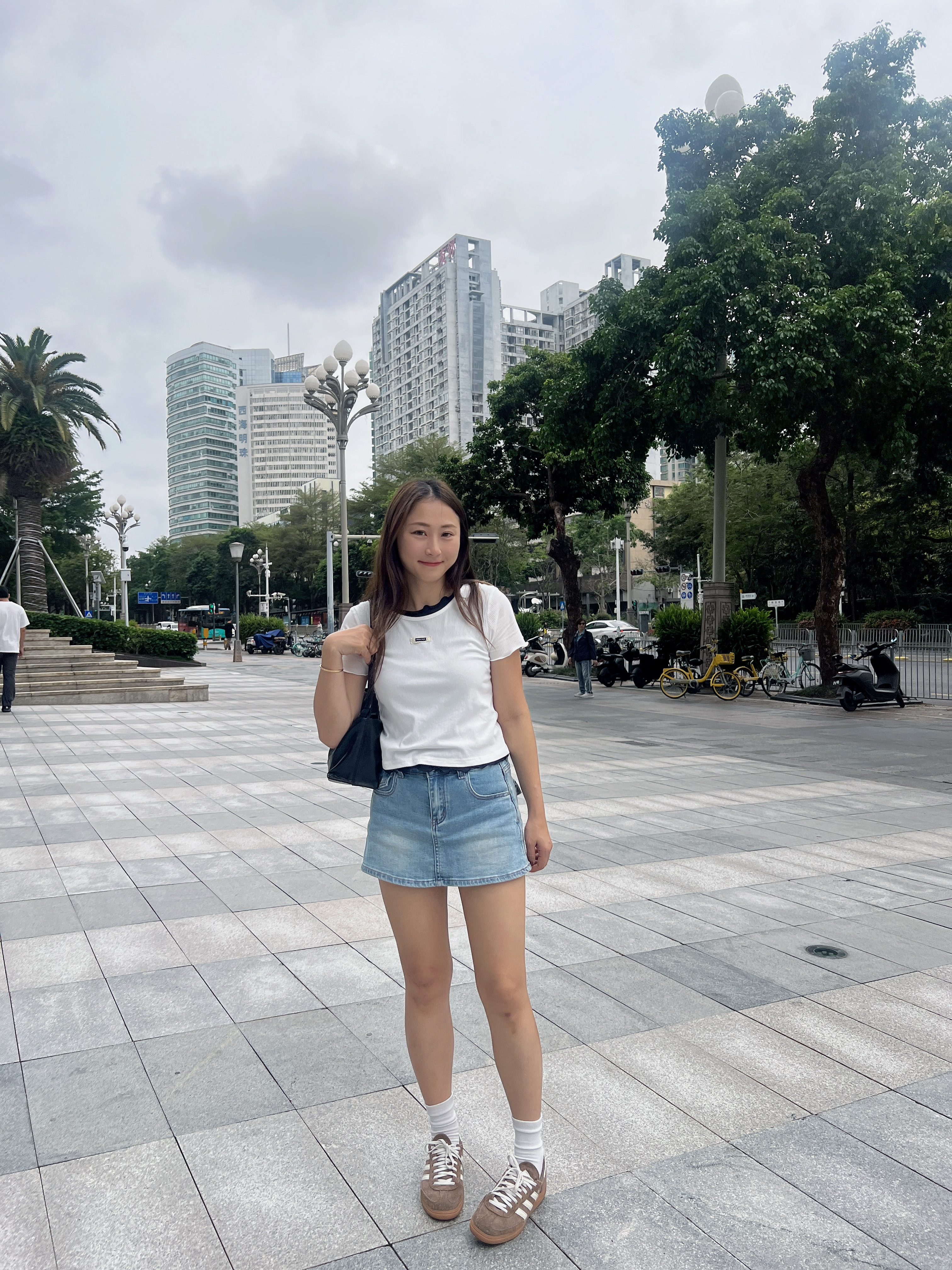 拼色木耳邊Tee（兩色）