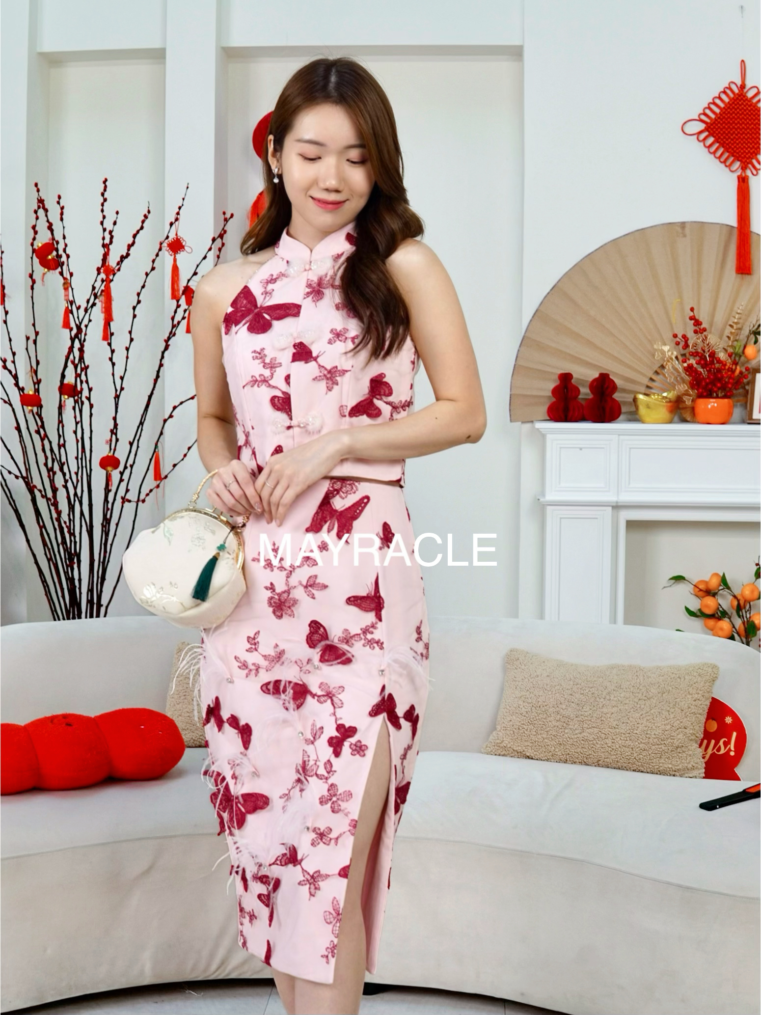 [PRE-ORDER] CNY 2027 Butterfly (蝶) Top + Long Skirt