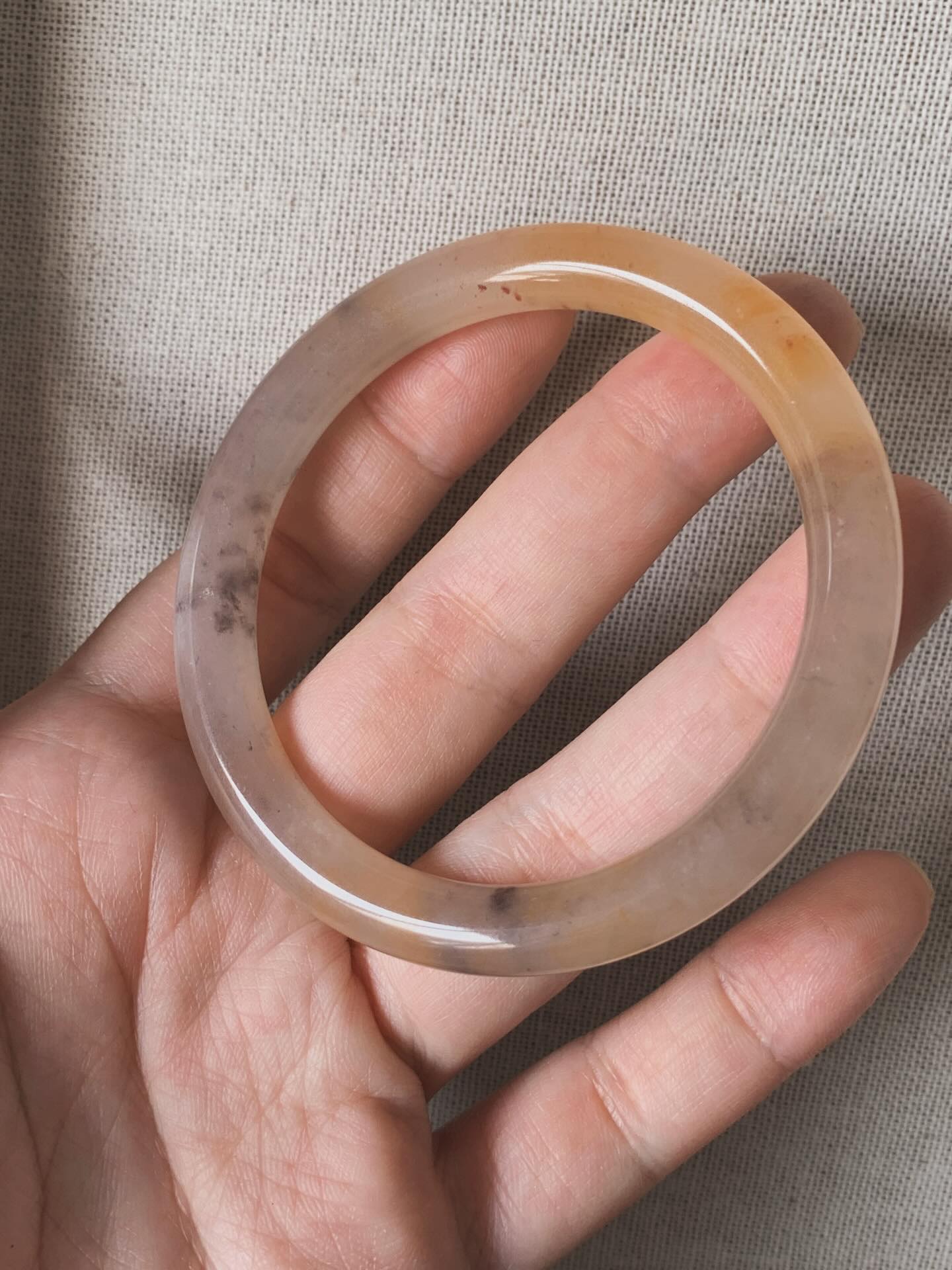 Jadeit Bangle 金丝玉紫罗兰手镯