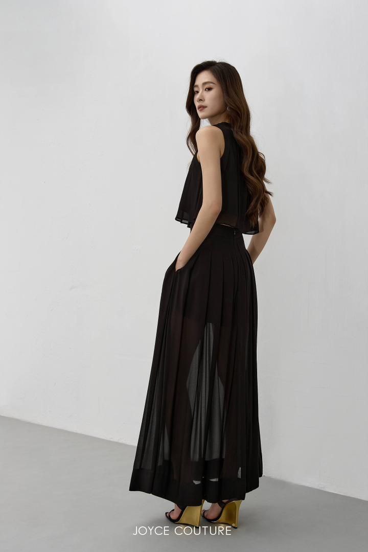 轻盈且优雅半长裙 S0150