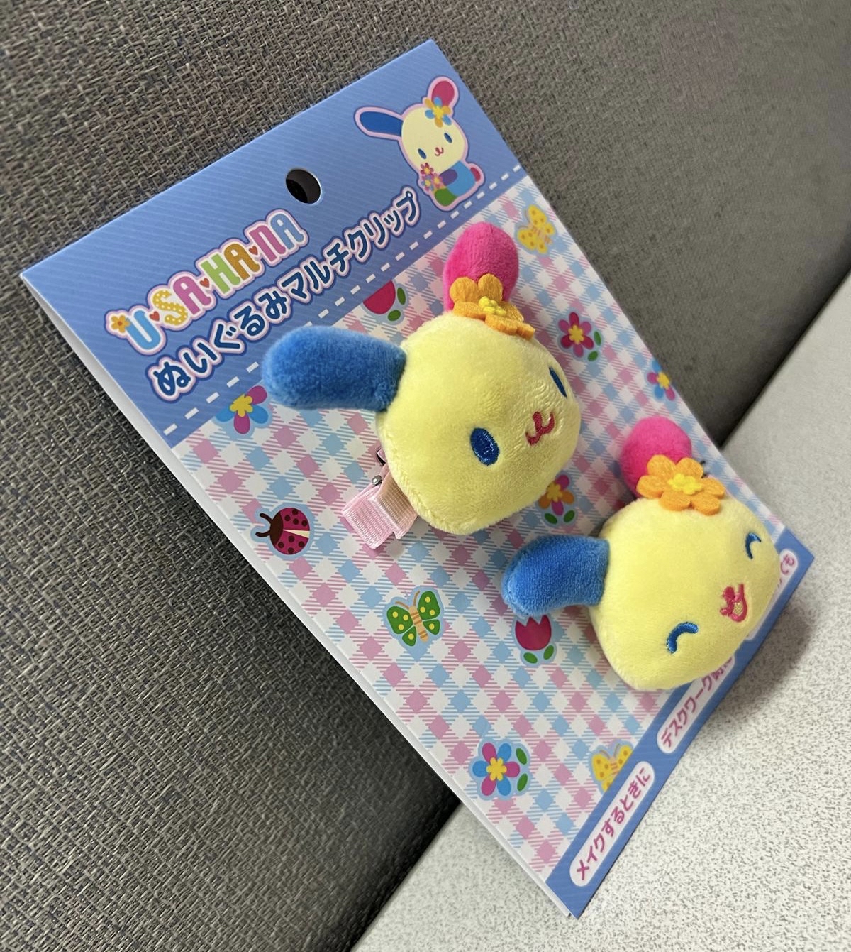 🎌日本直送🎌彩虹兔  對裝頭型公仔髮夾