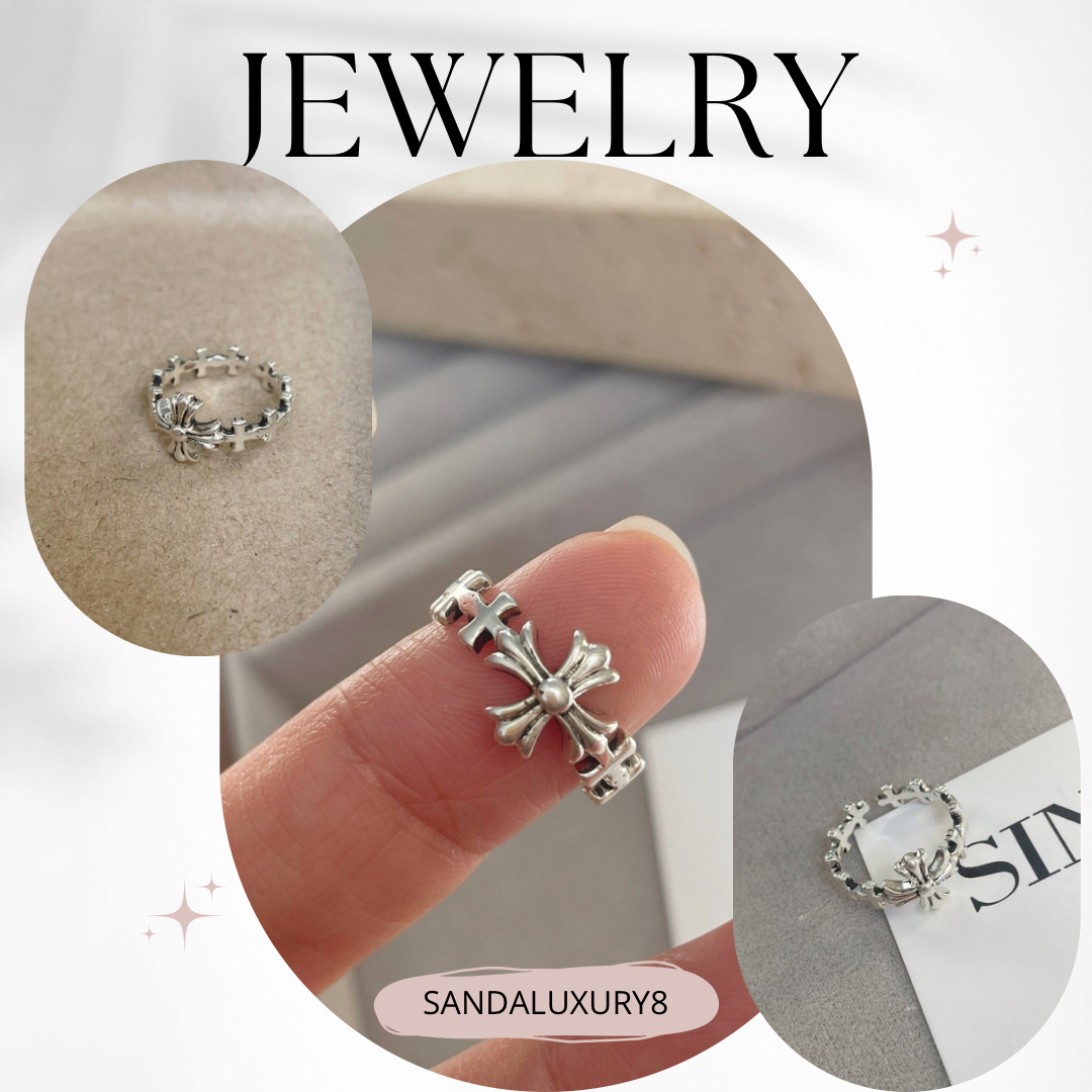 Silver Cross Ring  
