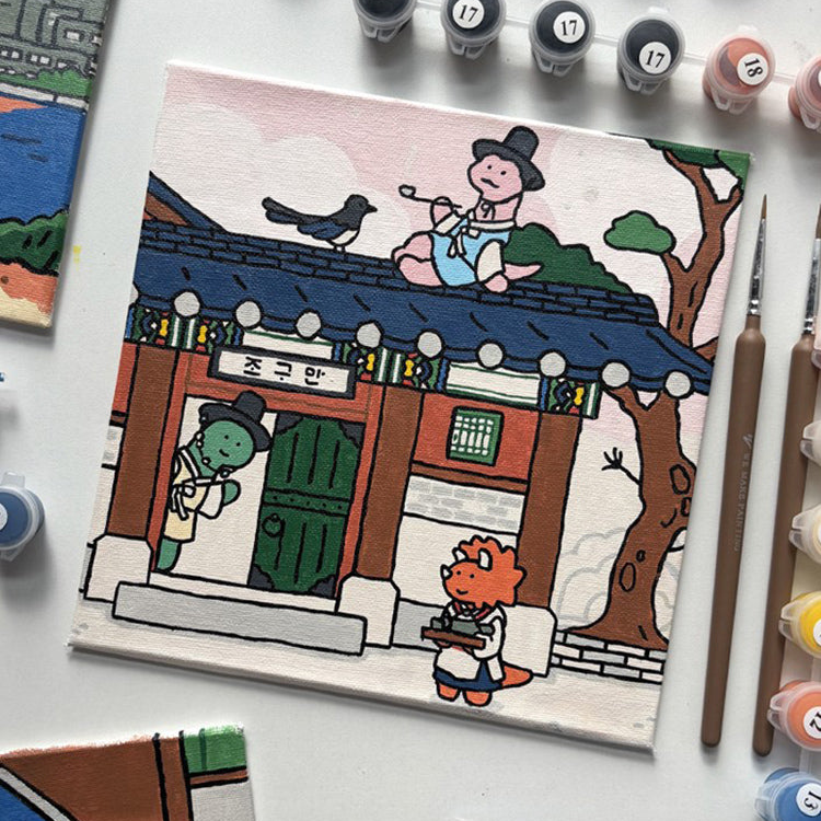 [JOGUMAN STUDIO] WELCOME TO KOREA DRAWING SET 數字畫