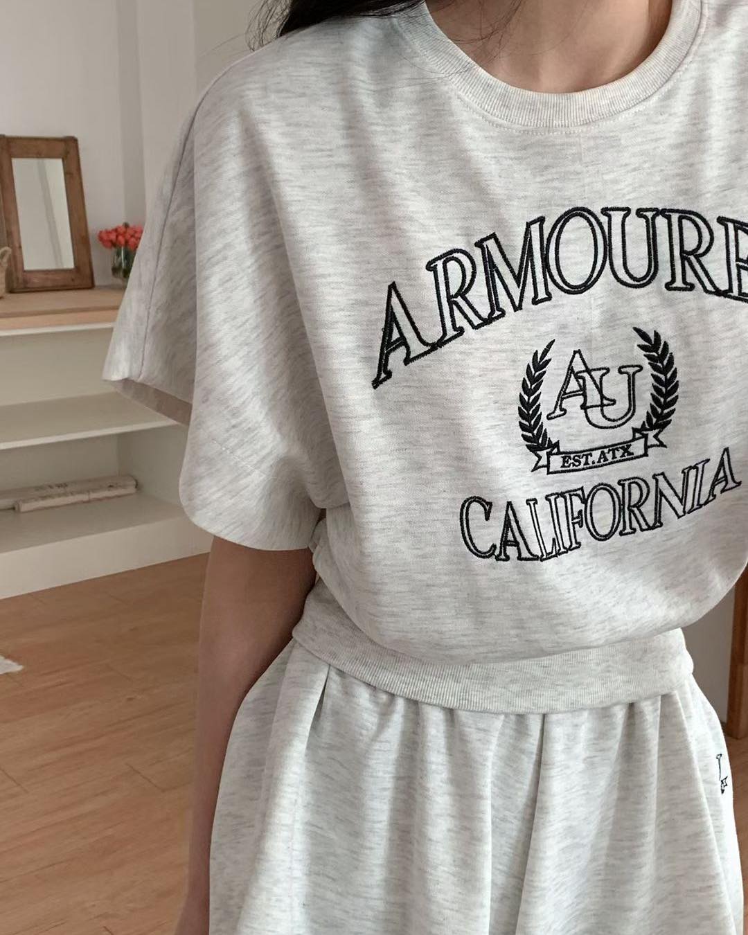 字母刺繡衛衣 Set