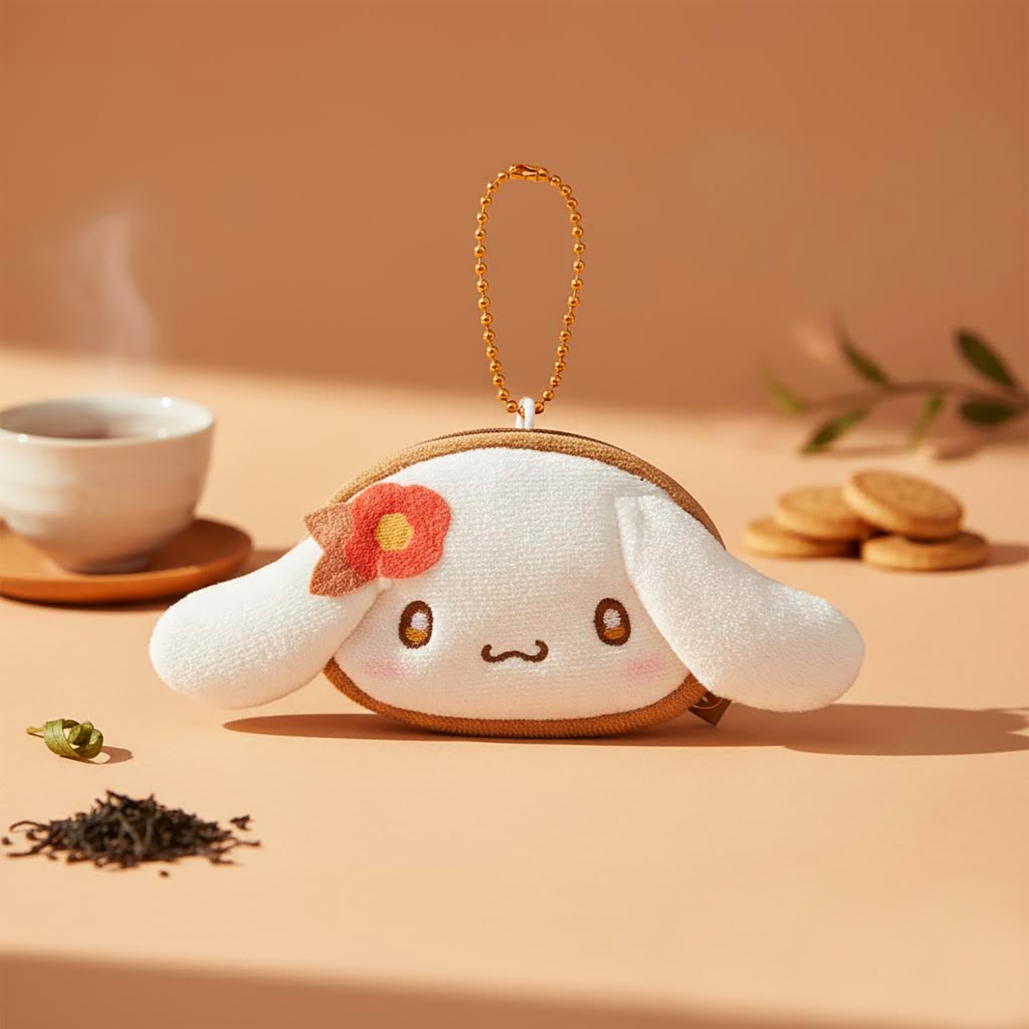 Sanrio - 焙茶系列大頭小物包 (玉桂狗款)