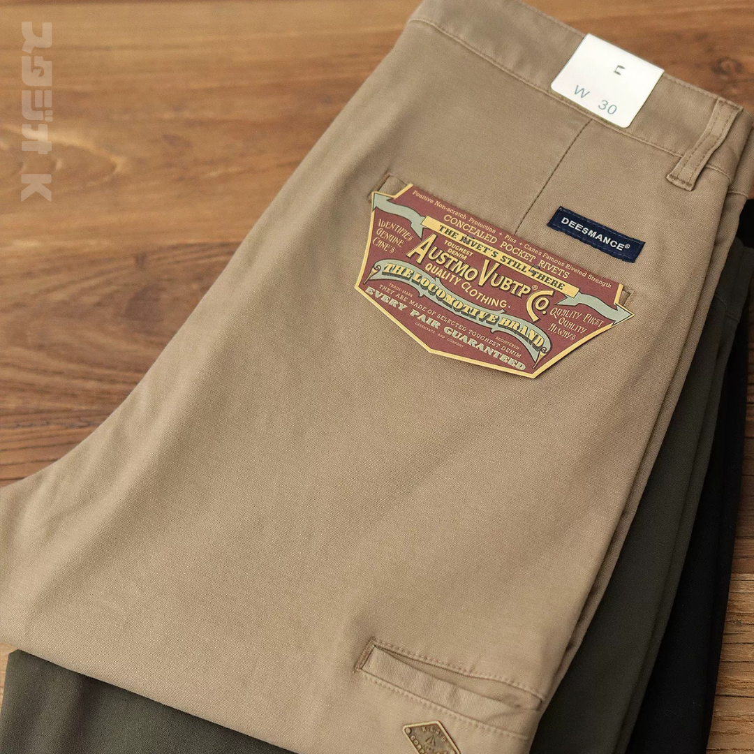 微彈CHINO直筒長褲