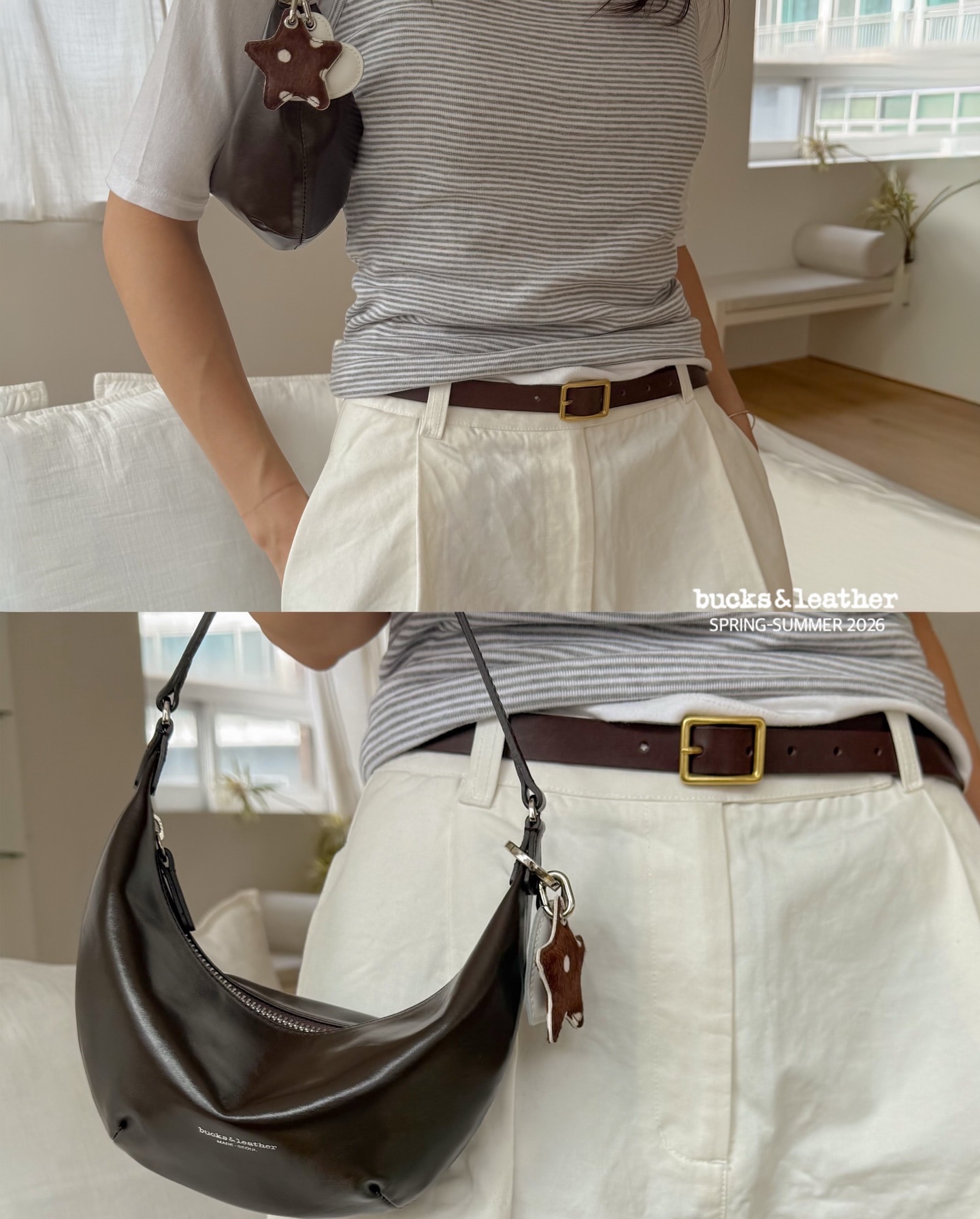 預訂_20mm Squre Belt By Bucks & leather