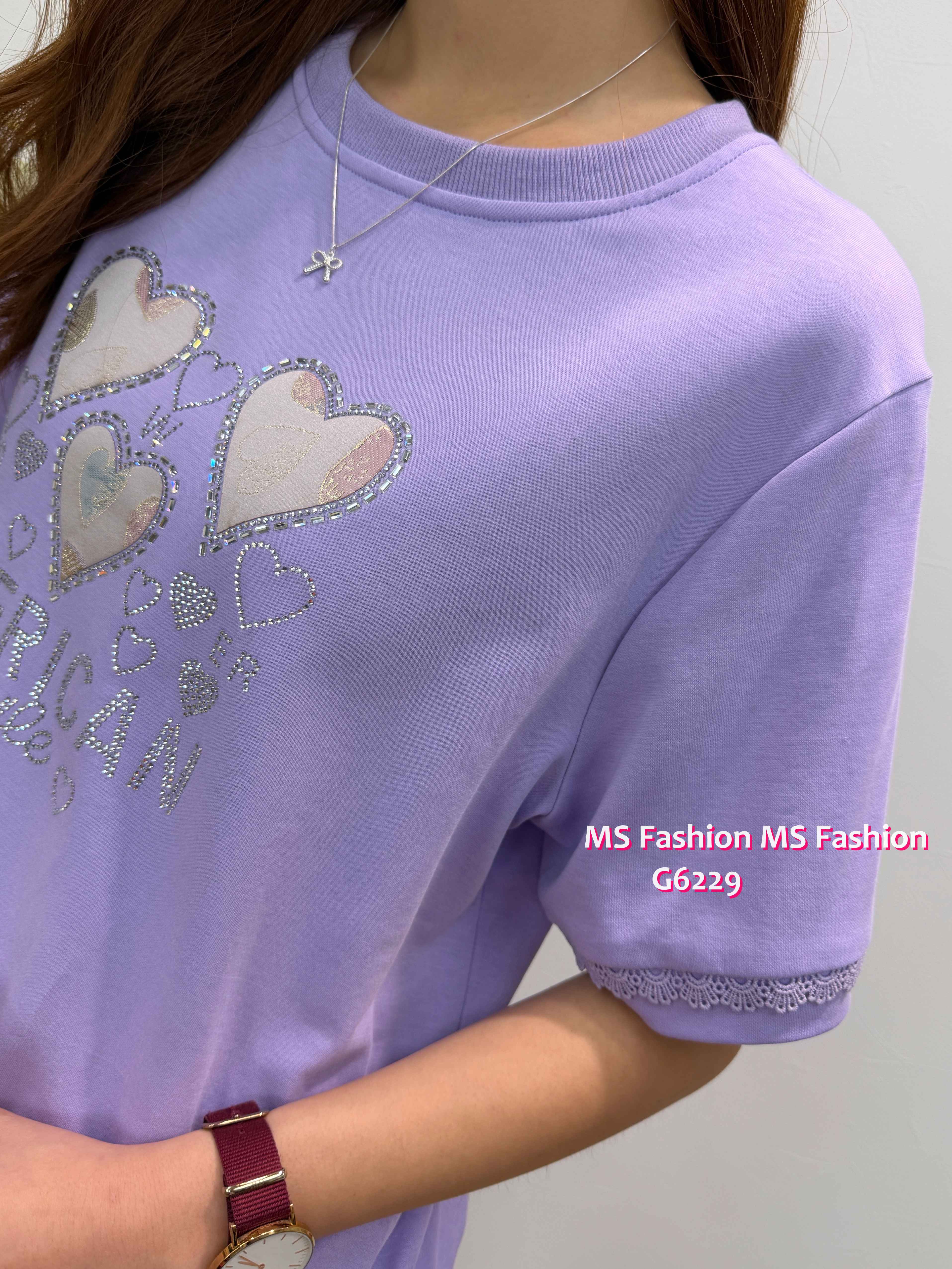 G6229 韓國🇰🇷閃石心心top