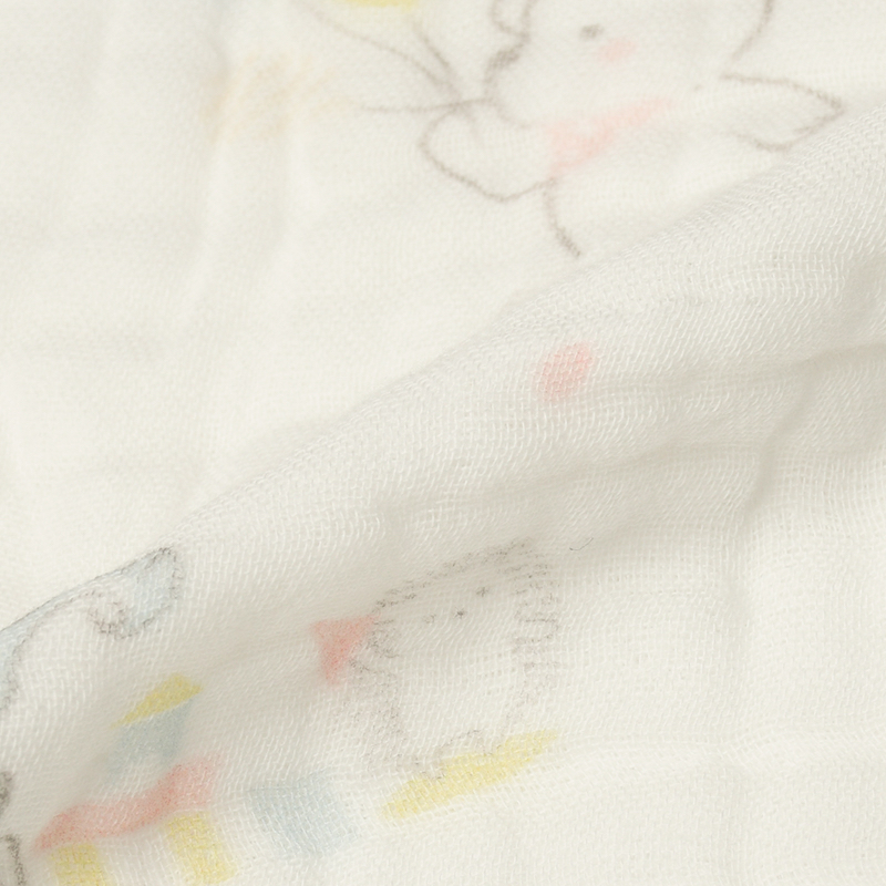 🇯🇵預訂 日本直送🇯🇵可愛動物圖案滿印純棉棉紗包被襁褓