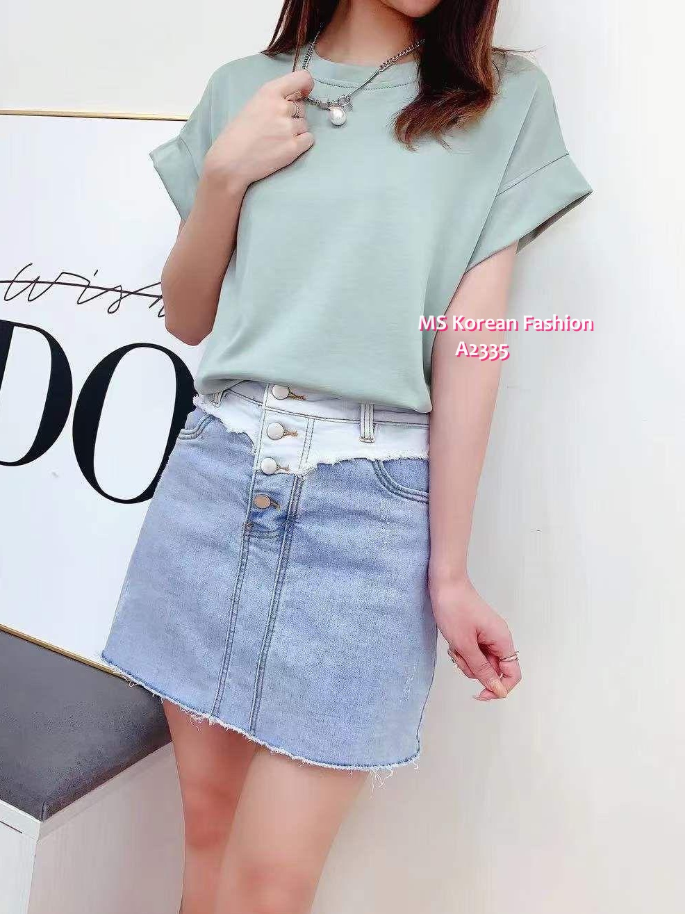 A2335 韓國🇰🇷靚色太空棉top