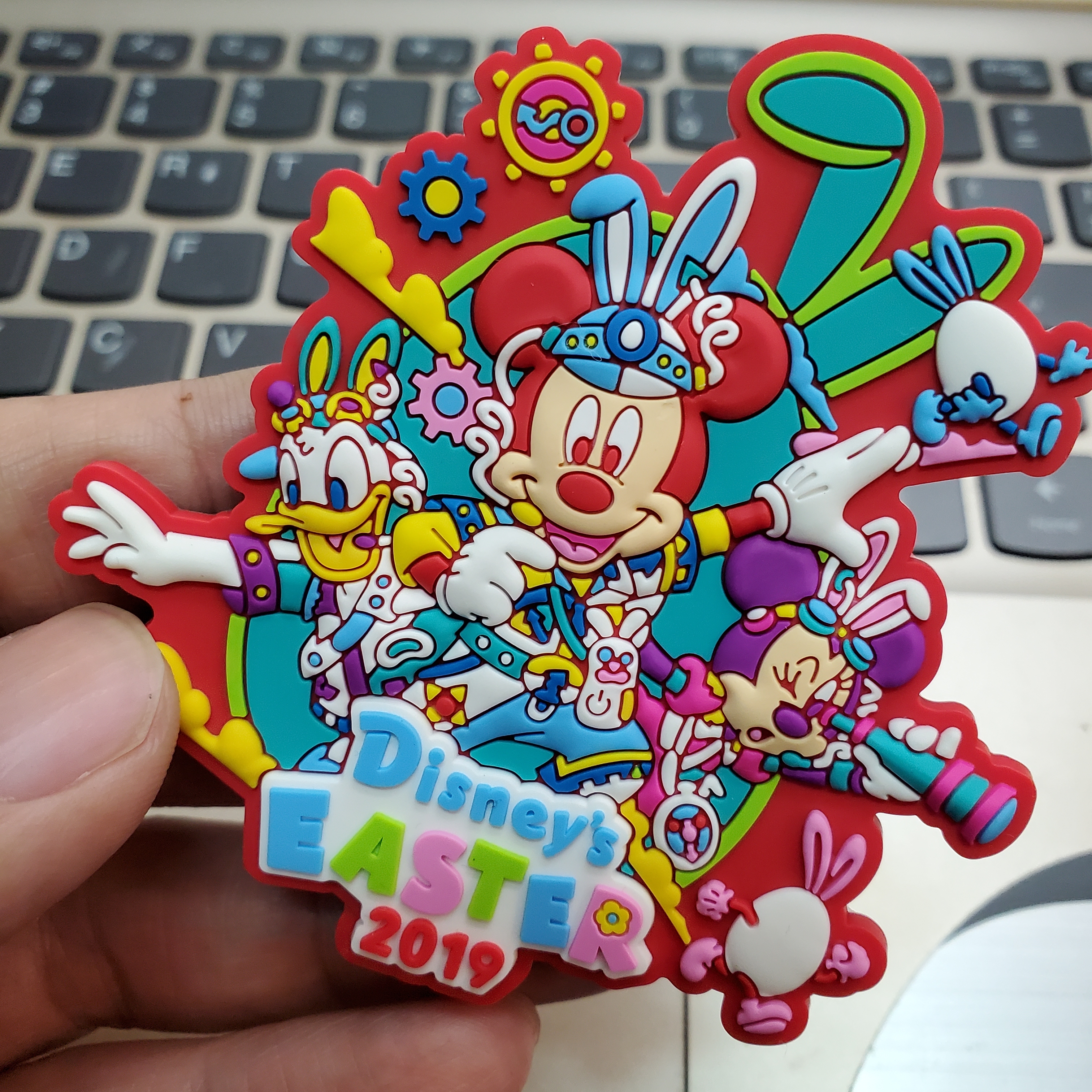 [現貨] [東京迪士尼樂園] 米奇米妮 磁石 {TF210410J}