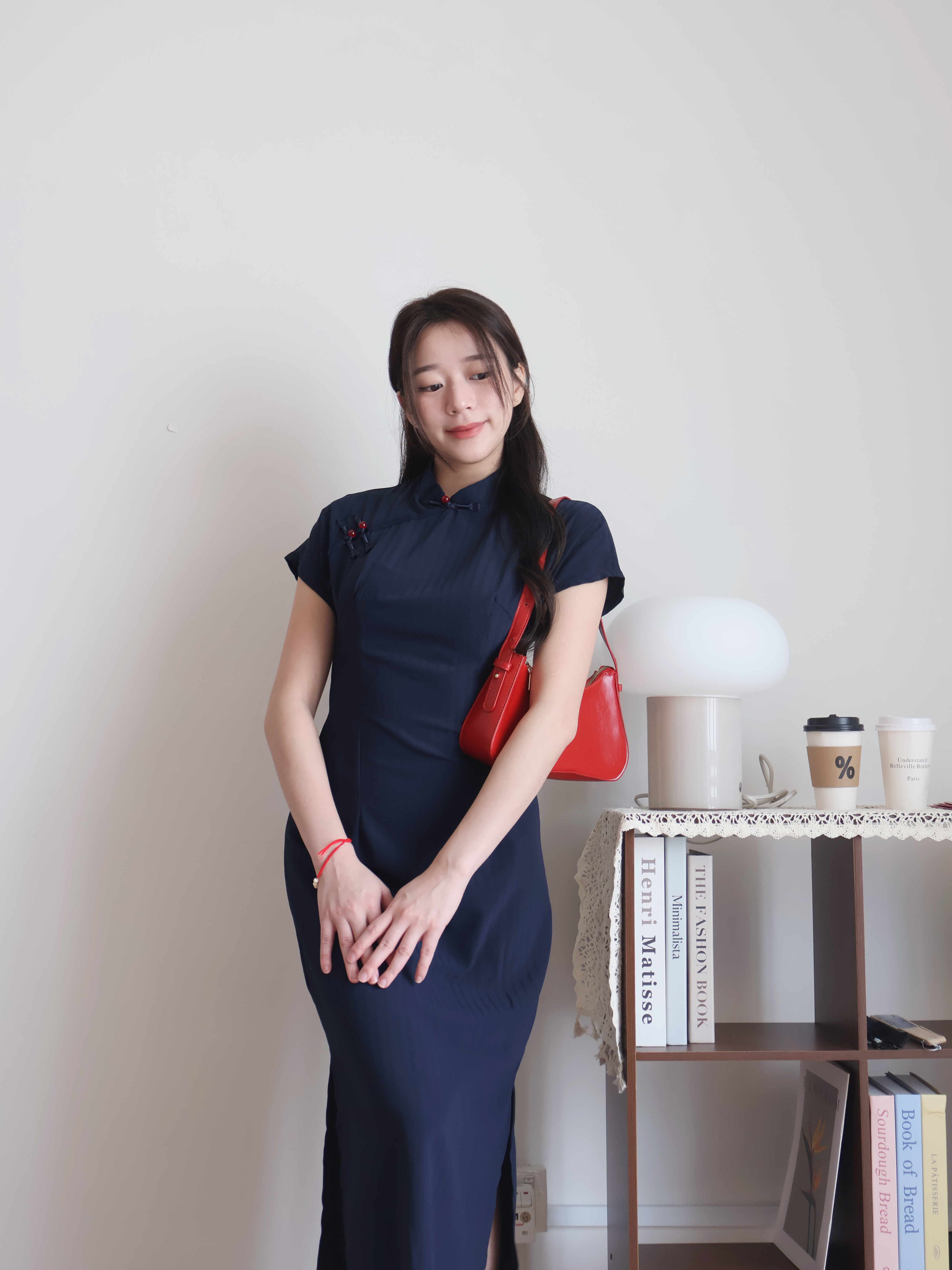 Chris Side-Slit Cheongsam | Blue