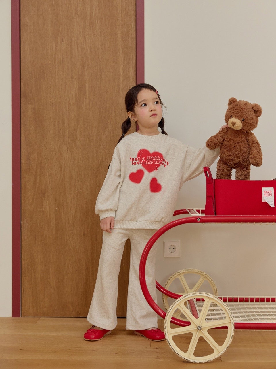 心心喇叭褲套裝 