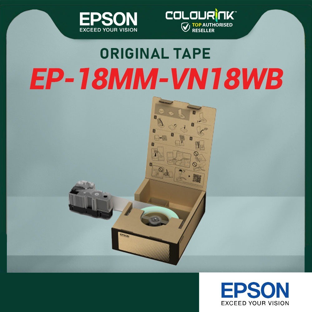 Epson Bulk Roll Vinyl Tape VN12WB VN12YB VN18WB VN18YB VN24WB VN24YB VN36WB VN36YB VN50WB VN50YB LW-Z5000WA LW-Z5010BA