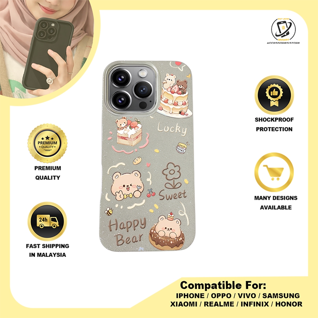 BLING CASE PHONE FOR IPHONE - DESIGN BEAR B