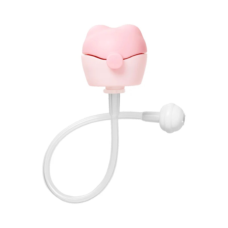 EdisonMama Animarl Straw 塑膠瓶吸管 (350~500ml專用) - 粉紅色 / 粉綠色 平行進口