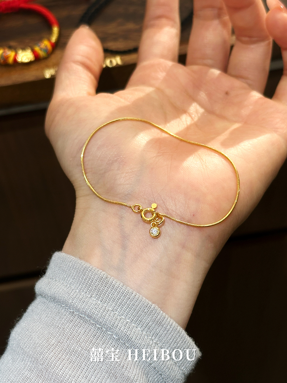 【5G实心】泡泡钻蛇骨链-手链