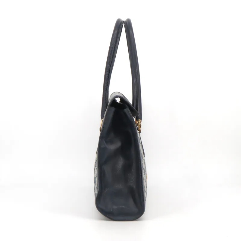 Gucci Vintage GG Supreme Sherry Line Top Handle Bag