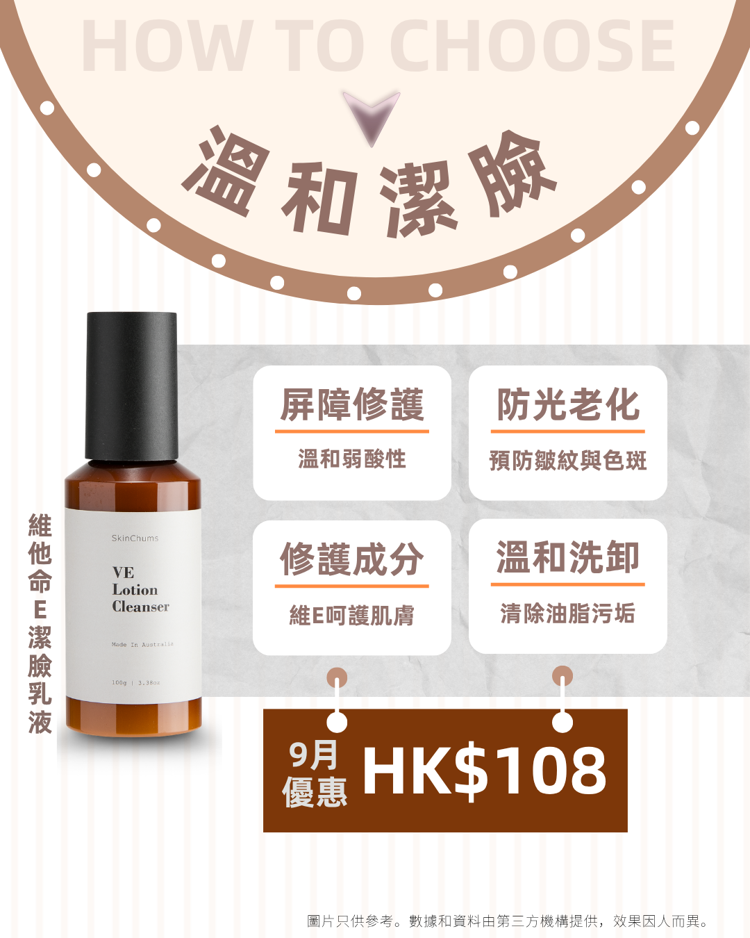 SkinChums維E潔臉乳 (一件)