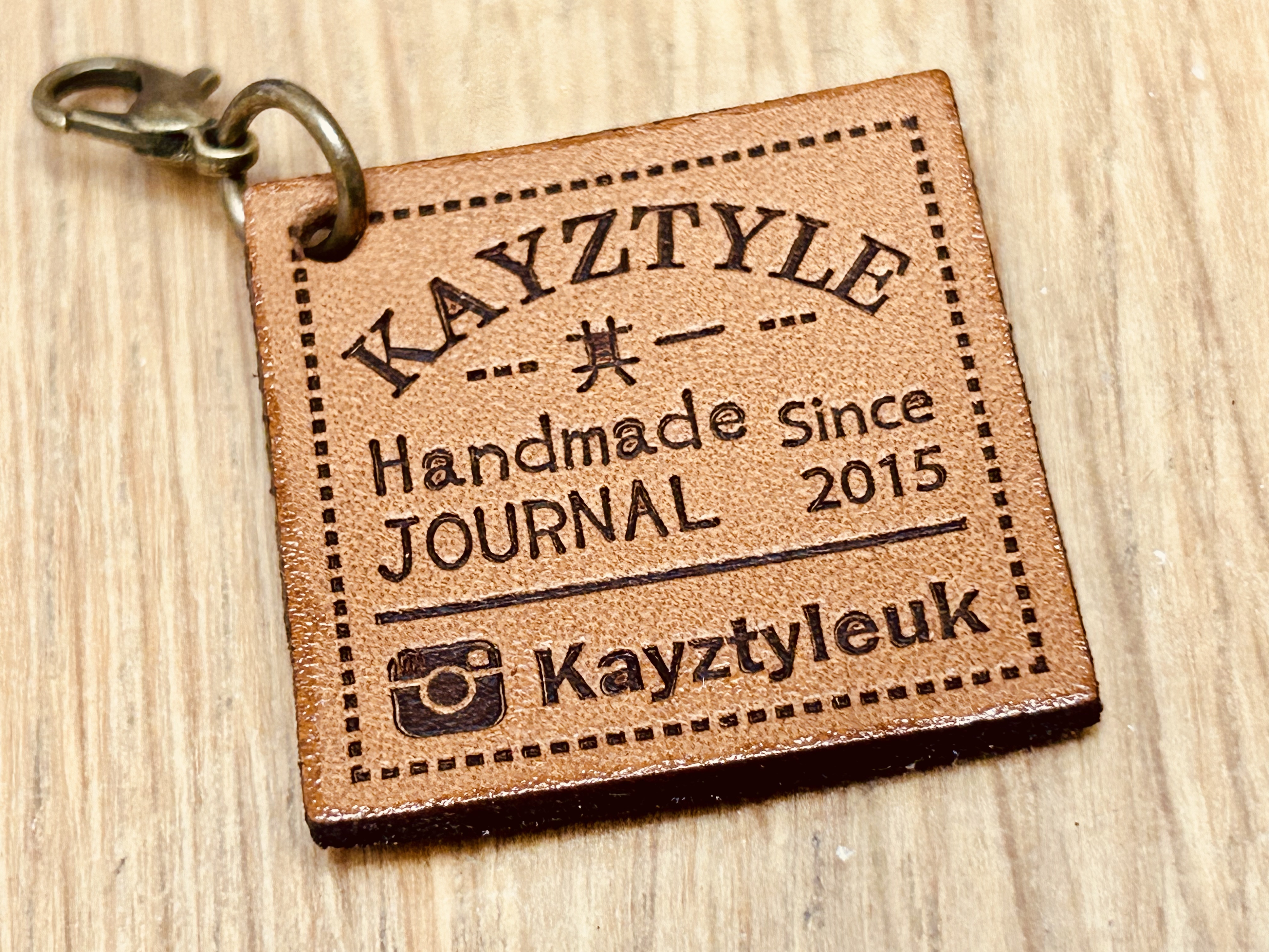 A4 size double-sided Leather Journal with 2023 Winter Design