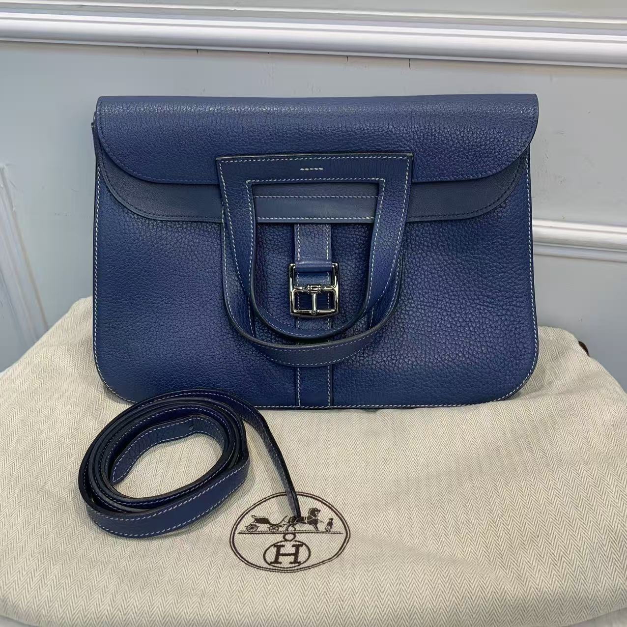 Hermes halzan31 R2瑪瑙藍