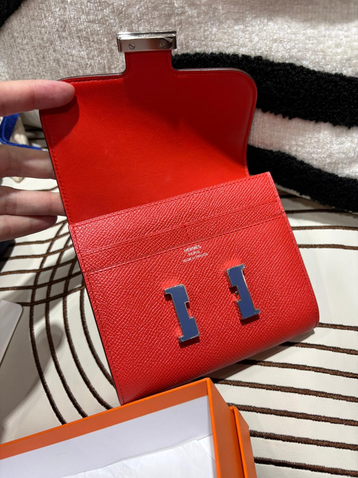 Hermes Constance Wallet Stamp C 100%Authentic, 98%New ✅Box
