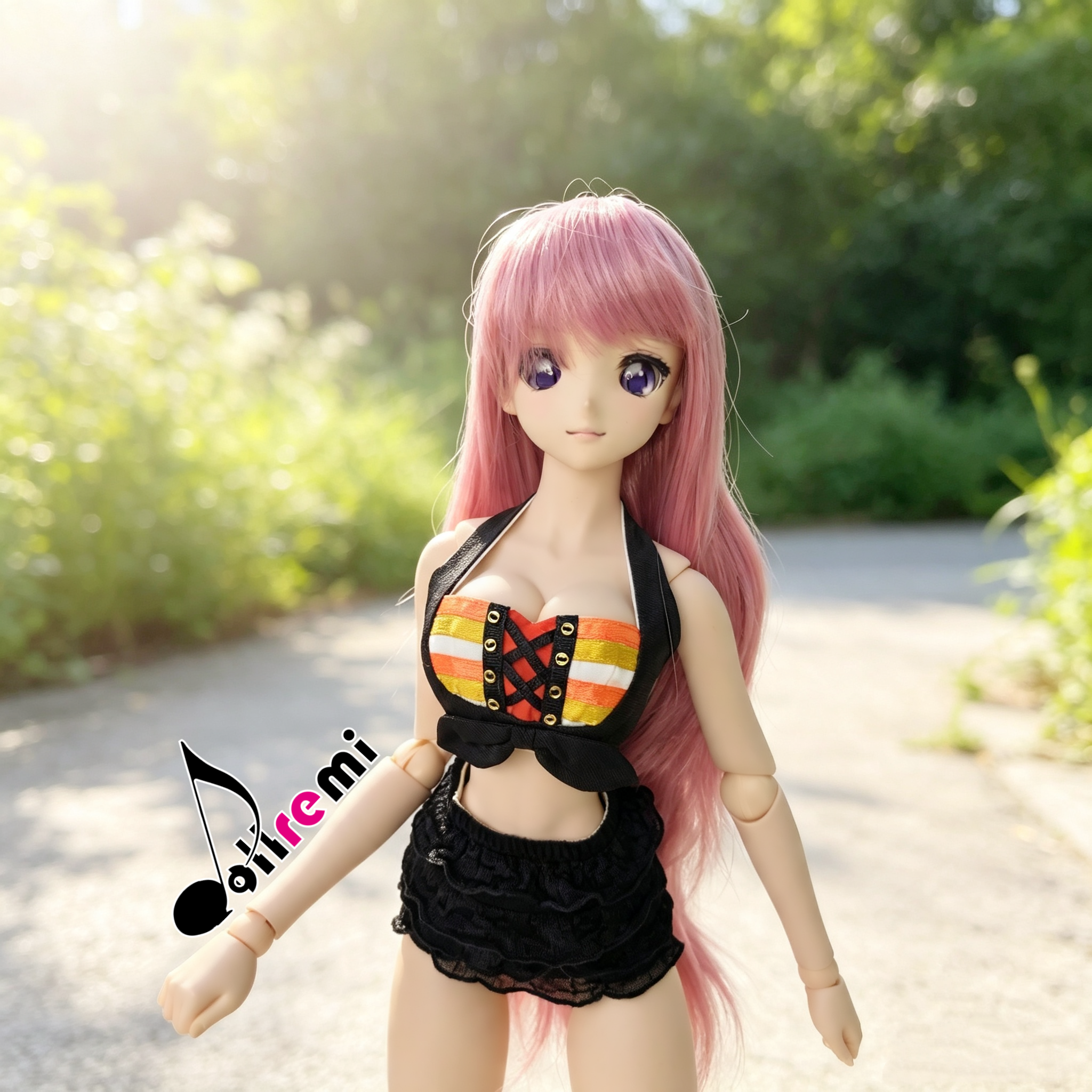 【dollremi】(DD0116B) 彩色條子背心 Color striped Vest