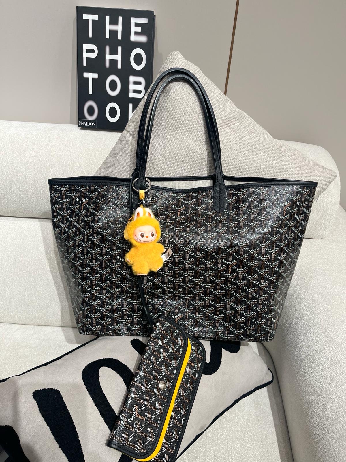 Goyard saint Louis pm Noir 100%Authentic,98%new ✅Pouch✅dust bag 