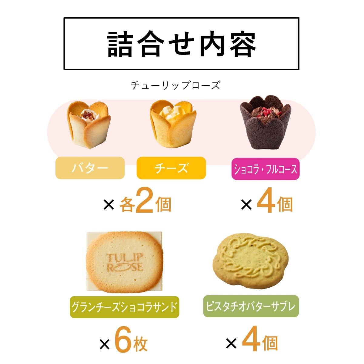 TULIP ROSE アソートギフト　18袋入 - 01260329
