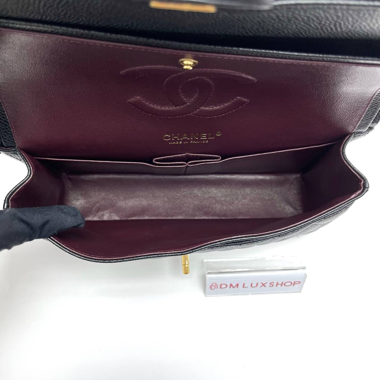 Chanel Black Caviar Classic Double Flap Medium GHW (Serial 28, Y: 2019)