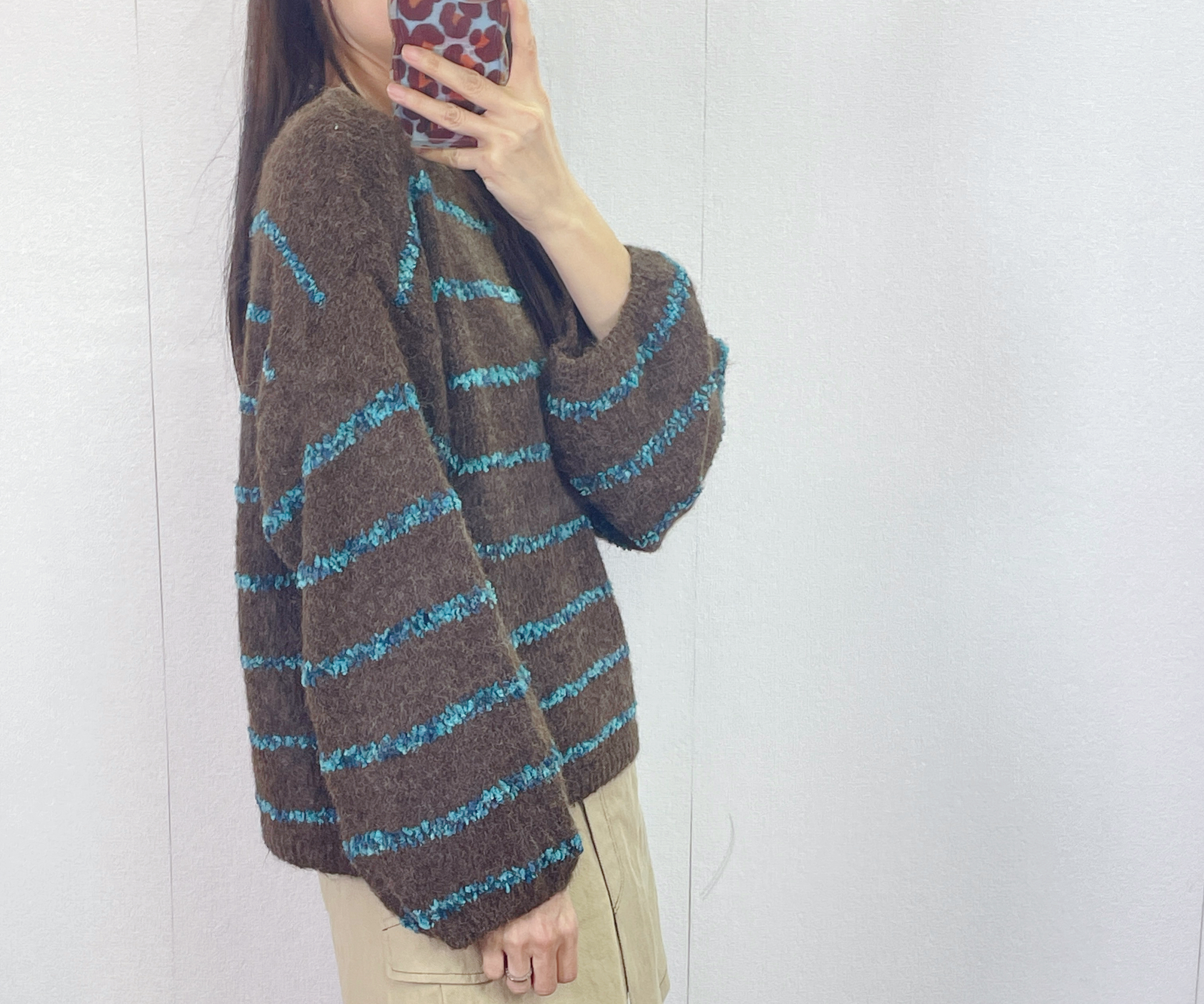 K5533 間線鬆身針織top