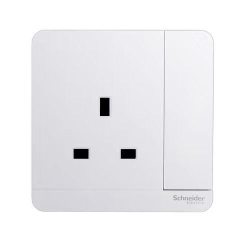 施耐德 AvatarOn 白 13A單蘇有掣 插座