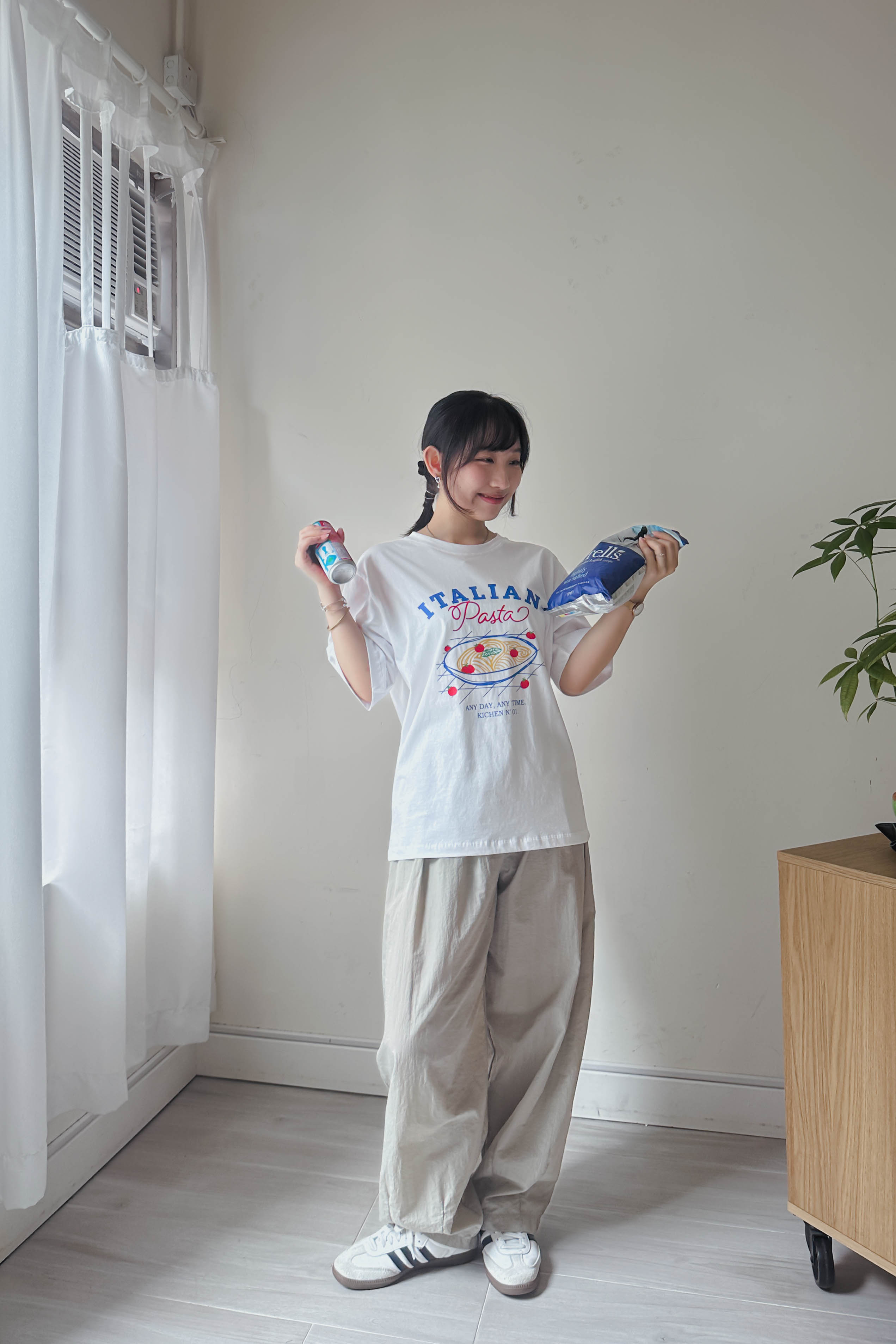 小個子OK！索料涼感氣球褲 (三色入)