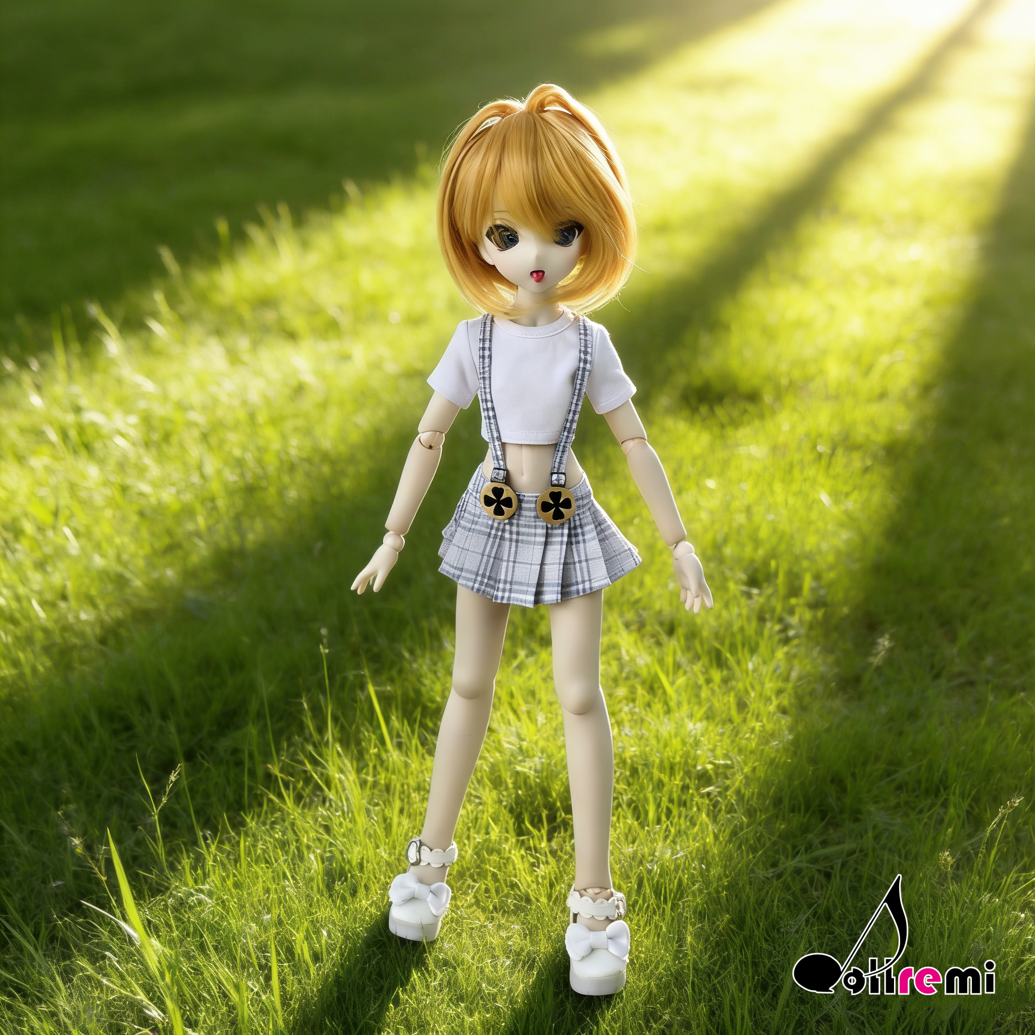 【dollremi】(DD0852) 吊帶格子裙套裝 Strap plaid skirt suit