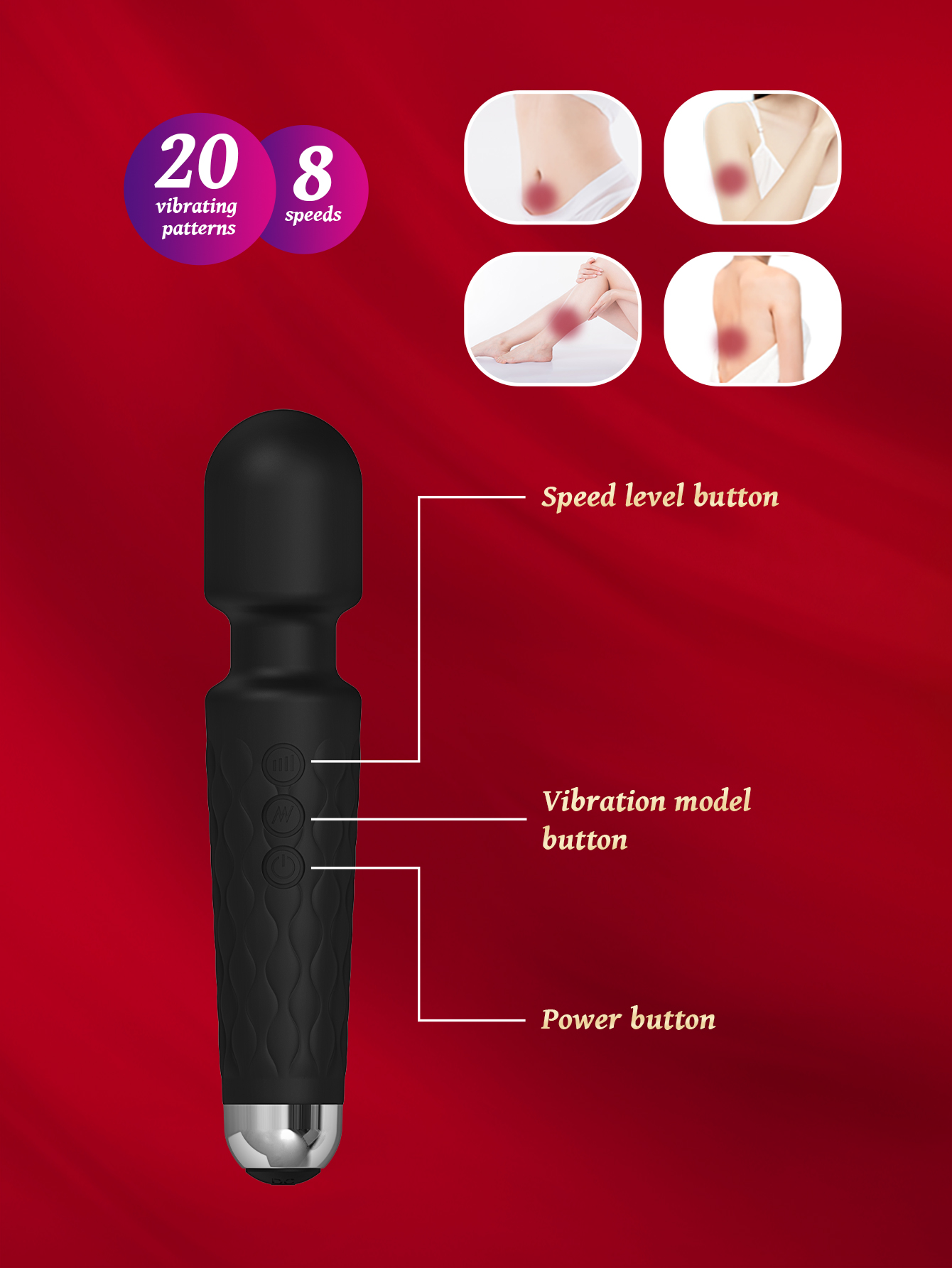 爆款振动棒女性成人性用品av棒情趣按摩棒玩具