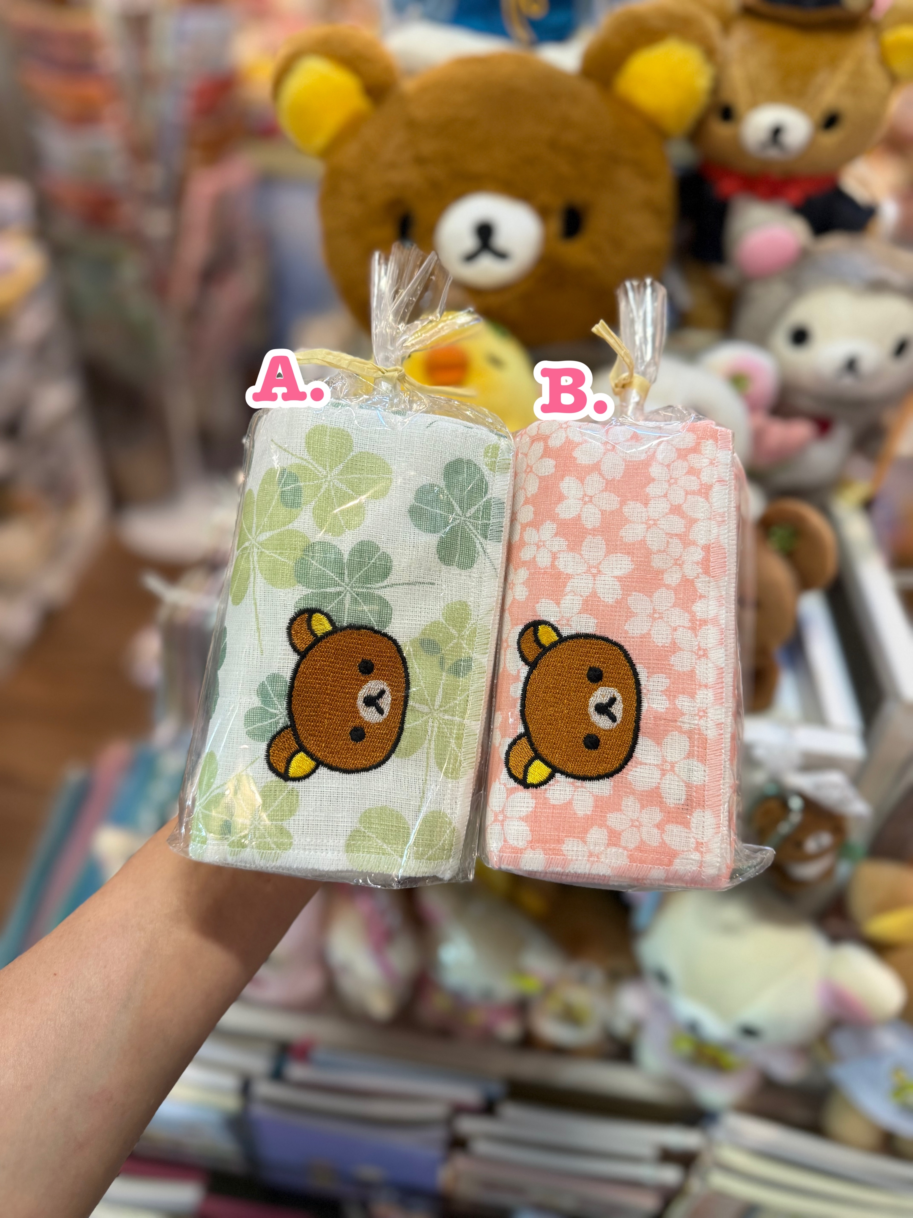 《現貨》全新日本專店限定 Rilakkuma 日本製白雪抹布（M size)