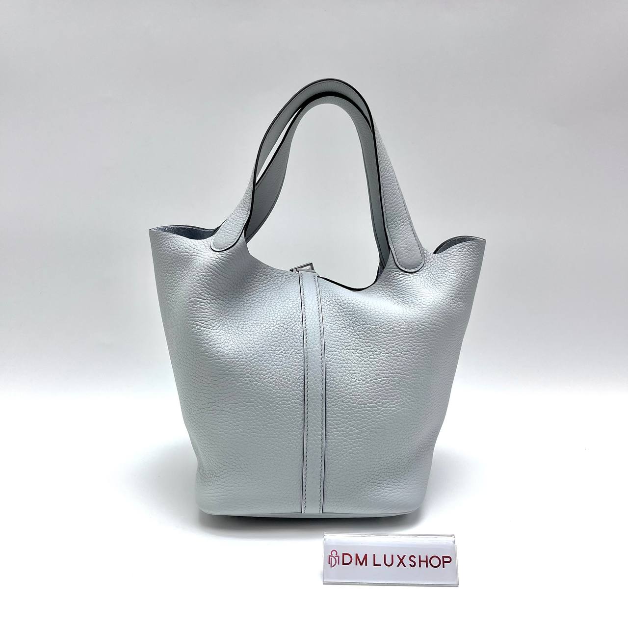 Hermes Picotin 22 Blue Pale PHW (Stamp Z)