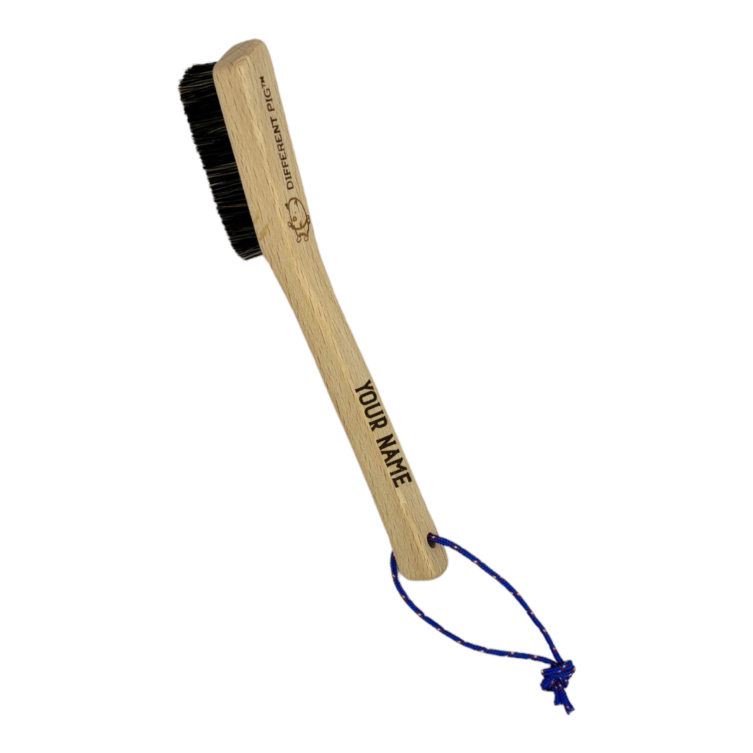 【來字刻名】𝗗𝗜𝗙𝗙𝗘𝗥𝗘𝗡𝗧 𝗣𝗜𝗚™ Piglet brush with name carving 刻名小豬掃連掛繩